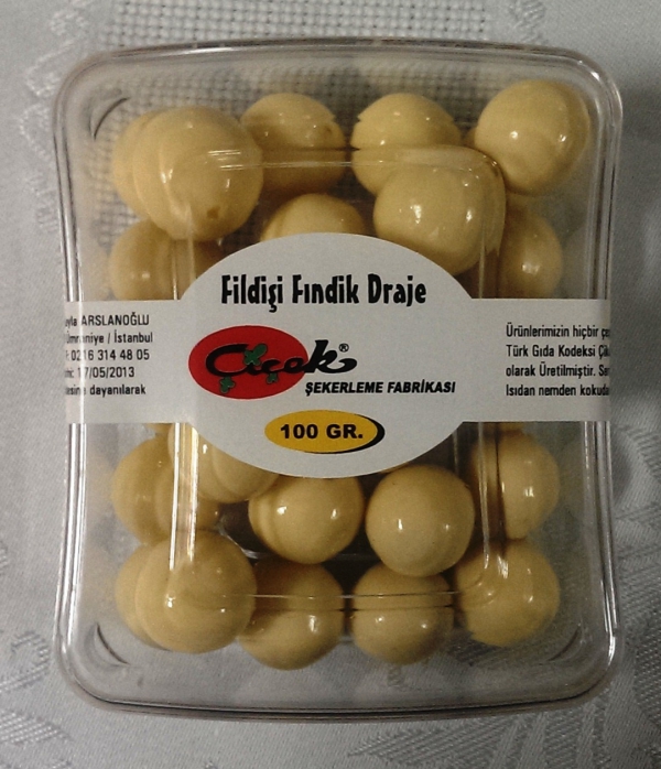 Fildişi Fındık Draje 100 gr. kutu