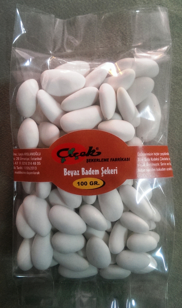 Beyaz Badem Şekeri 100 gr poşet 