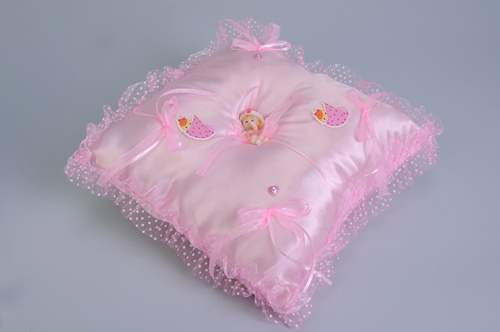 Kız Bebek Takı Yastığı Pembe